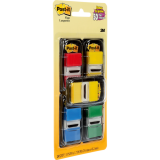 Post-it&reg; Flags Value Pack with 50 Bonus 1" 50 flags per dispenser Assorted Colours 4 dispensers/pkg