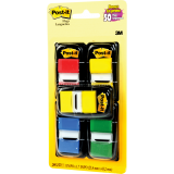 Post-it&reg; Flags Value Pack with 50 Bonus 1" 50 flags per dispenser Assorted Colours 4 dispensers/pkg