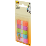 Post-it&reg; Flags 1/2" 20 flags per pad Assorted Bright Colours 5 pads/pkg