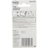Post-it&reg; Flags 1/2" 20 flags per pad Assorted Bright Colours 5 pads/pkg