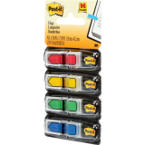 Post-it&reg; Mini Flags Arrows 1/2" 24 flags x 4 dispensers/pkg Assorted Primary Colours 