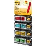 Post-it&reg; Mini Flags Sign Here Arrow Action Set 1/2"x1-11/16" 30 flags x 4 dispensers/pkg Assorted Colours