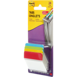 Post-it&reg; Filing Tabs Angled 2"x1-1/2" Primary Colours 6 tabs per pad 4 pads/pkg