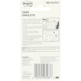 Post-it&reg; Filing Tabs 2"x1-1/2" 6 tabs per pad Primary Colours 4 pads/pkg