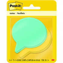 Post-it&reg; Die Cut Notes Thought Bubble 2/pkg