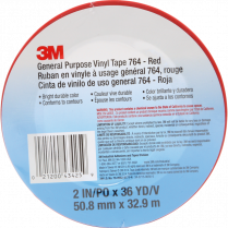 3M&trade; 764 Vinyl Tape 2" Red