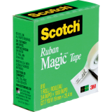 Scotch&reg; Magic&trade; Invisible Tape Refill 3/4" (19mm x 25.4m) Clear 4/pkg