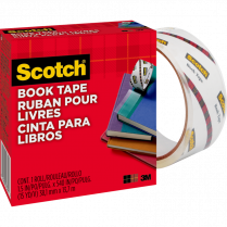 Scotch&reg; 845 Book Tape 1-1/2" Clear