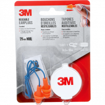 3M&trade; Reusable Earplugs 1 pair/pkg