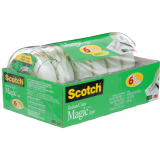 Scotch&reg; Magic&trade; Invisible Tape Dispensers 3/4" (19mm x 21.5m) Clear 6/pkg