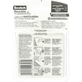 Scotch&reg; Restickable Mounting Tabs 1"x1" Clear 18/pkg