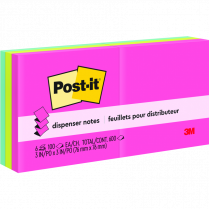 Post-it&reg; Pop-up Notes 3"x3" Poptimistic 6/pkg