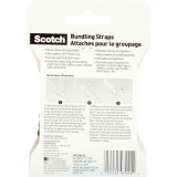 Scotch&reg; Bundling Straps 8"x1/2" Black 6/pkg