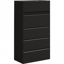 Offices to Go&reg; Lateral File Cabinet 5-Drawer Black