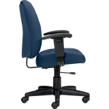 Offices To Go&reg; Yoho Plus Task Chair with Arms Pacific Blue
