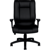 Offices to Go Ashmont High Back Tilter Chair Leather Black
