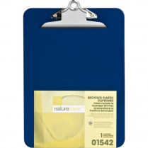 Nature Saver Recycled Plastic Clipboard Letter Blue