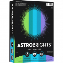 Astrobrights&reg; 24lb Paper 8-1/2"x11" Cool Assorted Colours 500/pkg