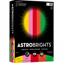 Astrobrights&reg; 65lb Card Stock 8-1/2"x11" Assorted Vintage Colours 250 sheets/pkg