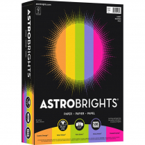 Astrobrights&reg; 24lb Paper 8-1/2"x11" Happy Assorted Colours 500/pkg