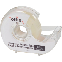 Offix 3/4" Clear Tape w/Dispenser