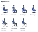 Offices to Go&reg; Zim Synchro-Tilter Chair High Back Mesh Black