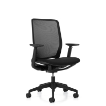 Offices to Go&reg; Kody Mesh Synchro Tilter Chair Black