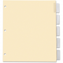 Oxford Insertable Index Tabs Clear 5 Tabs