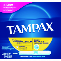 Tampax&reg; Tampons Flushable Regular Unscented 54/box