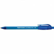 Paper Mate&reg; ComfortMate Ultra&trade; Retractable Ball Point Pens Medium Point Blue 12/box