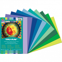 Tru-Ray&reg; Construction Paper 9"x12" Assorted Cool Colours 50 sheets/pkg