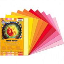 Tru-Ray&reg; Construction Paper 9"x12" Assorted Warm Colours 50 sheets/pkg