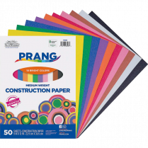Prang&reg; Construction Paper 9" x 12" Assorted Colours 50/pkg