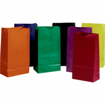 Creativity Street&reg; Rainbow&reg; Kraft Bags #6 Bright Assorted Colours 28/pkg