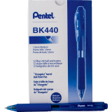 Pentel&reg; Wow! Retractable Ball Point Pens Medium Point Blue 12/box