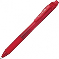 Pentel&reg; EnerGel&reg; X Retractable Gel Pens 0.7 mm Red