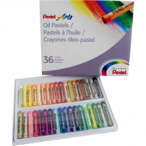 Pentel Arts&reg; Oil Pastels Assorted Colours 36/pkg