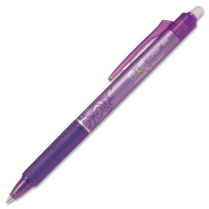 Pilot&reg; FriXion&reg; Ball Clicker Retractable Erasable Gel Pen 0.5 mm Purple *single*