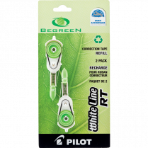 Pilot&reg; BeGreen&reg; White Line RT Correction Tape Refills 2/pkg