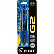 Pilot&reg; G2&reg; Retractable Gel Pens 0.7 mm Blue 2/pkg