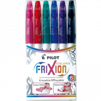 Pilot&reg; FriXion&reg; Colors Erasable Markers Fine Tip Assorted Colours 6/pkg