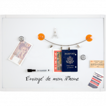 Quartet&reg; Plastic Frame Magnetic Dry Erase Board 17"x23" White