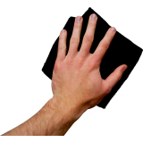 Quartet&reg; Magnetic Microfibre Cloth Whiteboard Eraser 12"x12" Black 2/pkg