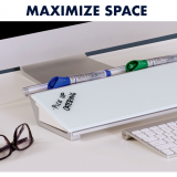 Quartet&reg; Desktop Glass&trade; Dry-Erase Pad Clear