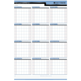 Day-Timer&reg; Double-Sided Flexible Planner Horizontal/Vertical 36"x24" Bilingual