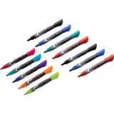 Quartet&reg; EnduraGlide&reg; Dry Erase Markers Chisel Tip Assorted Colours 12/pkg