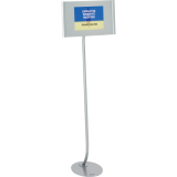 Quartet&reg; Designer Sign Stand 59" H Silver