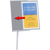 Quartet&reg; Designer Sign Stand 59" H Silver