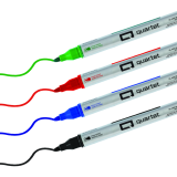 Quartet&reg; Glass Board Dry Erase Markers Fine Tip Assorted 4/pkg