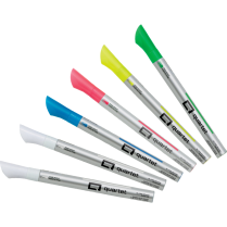 Quartet&reg; Glass Board Neon Markers Fine Tip Assorted Colours 6/pkg *For Dark Glass Surfaces*